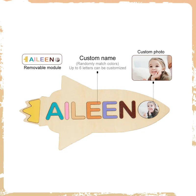 Woods - geniebe ein puzzle mit deinem eigenen namen - personalisiertes puzzle