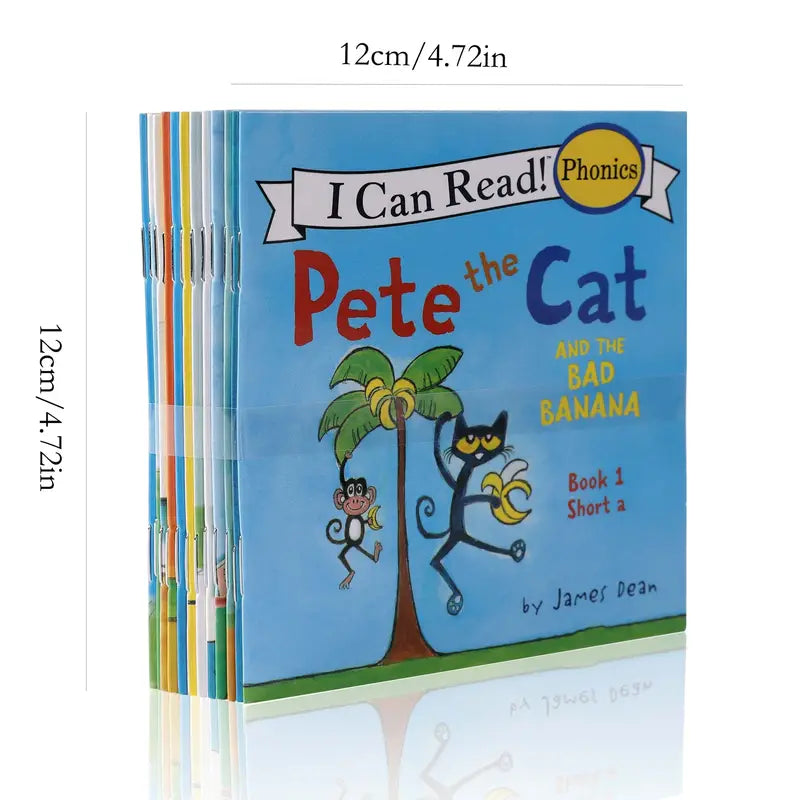 12-teilige Pete the Cat Lese-Serie - Natürliche Rechtschreibbücher!