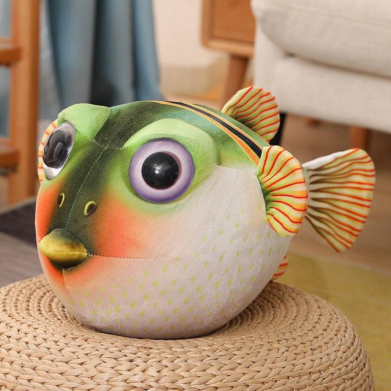 Lebensechter Plüsch Fugu Fisch