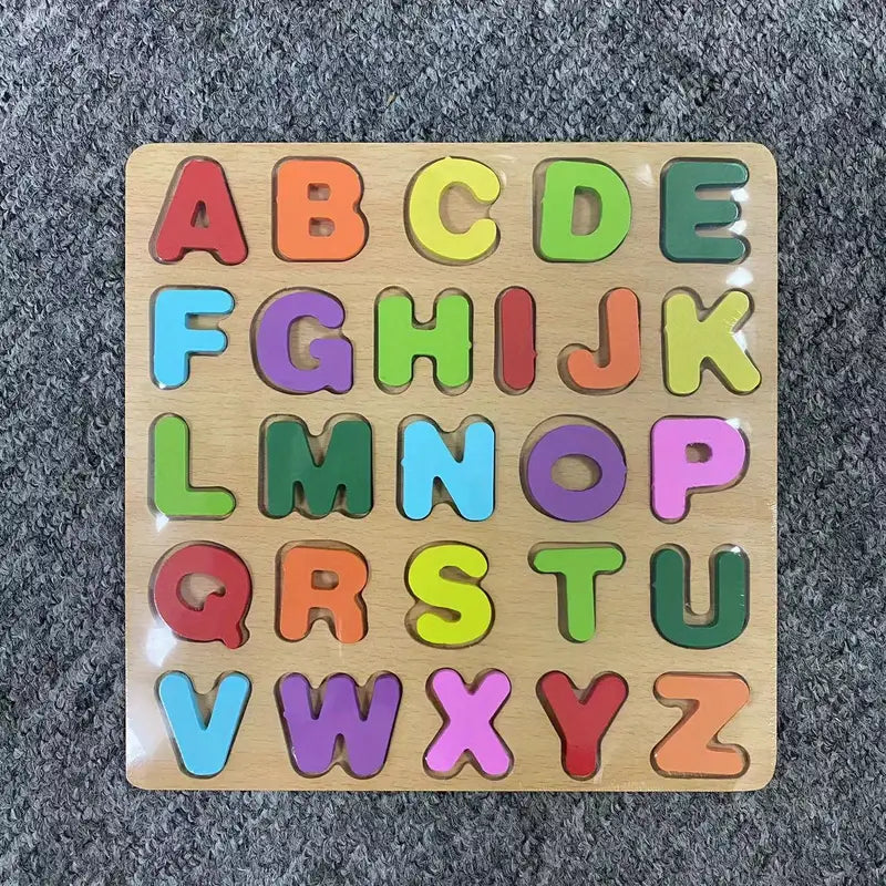 Fördern Sie das Lernen Ihres Kindes mit Alphabet-Matching-Holzpuzzles