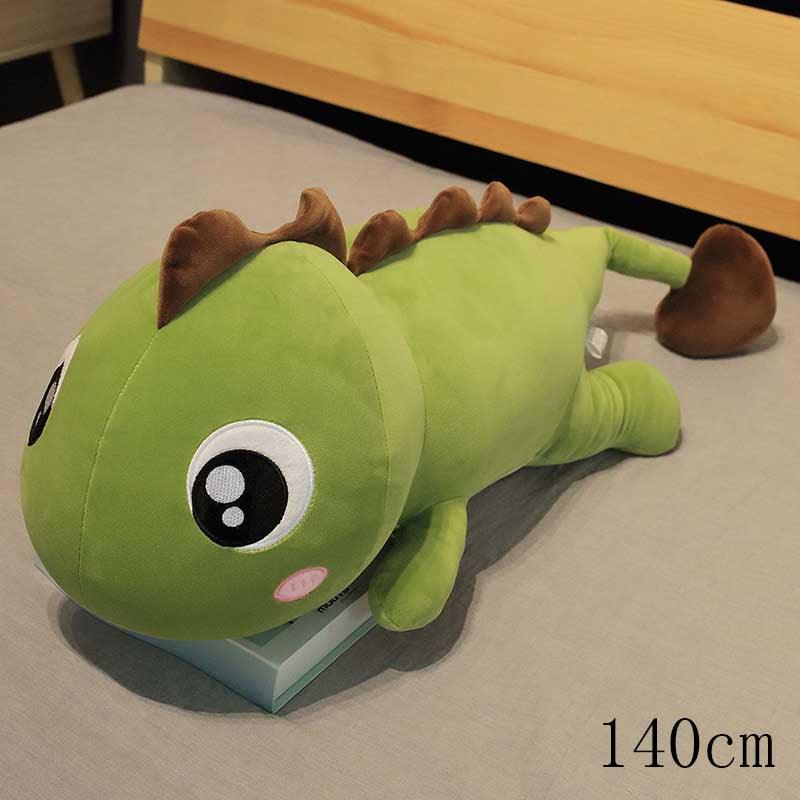Giant Super Kawaii Dino Plush Yellow tail 140CM - Plushie Depot