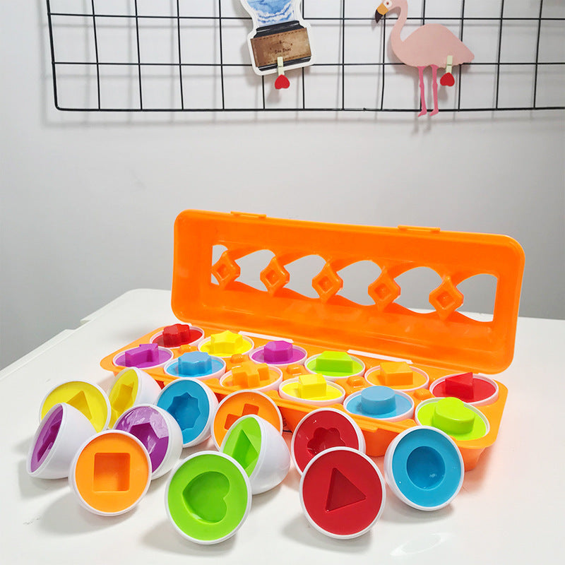 Montessori formen und farben eier