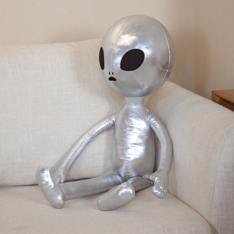 Metallic Alien Plüsch Rucksäcke