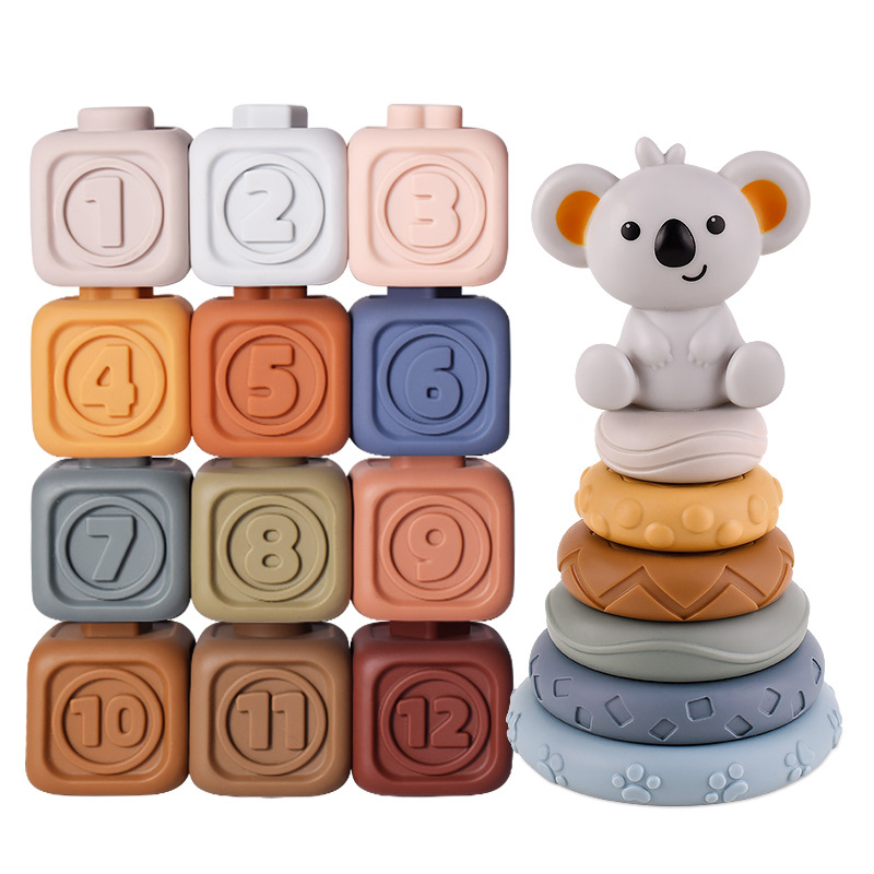 Koala cubes - zahnfreundlicher turm - zahnungsspielzeug