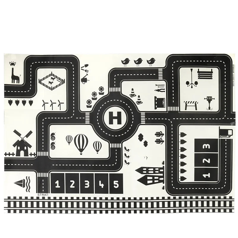 Enchanted city playmat - straßen-spielmatte