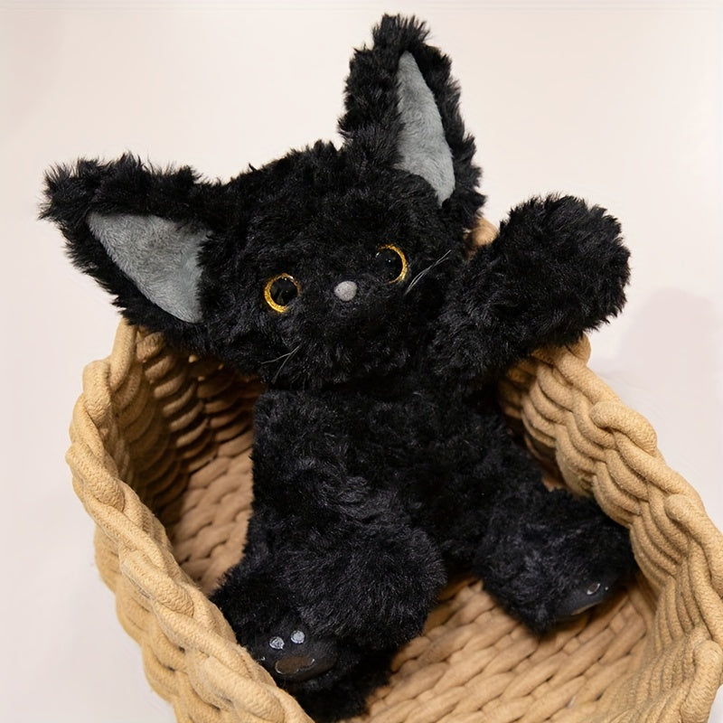 Midnight - Schwarzer gewichteter Katzenplüsch