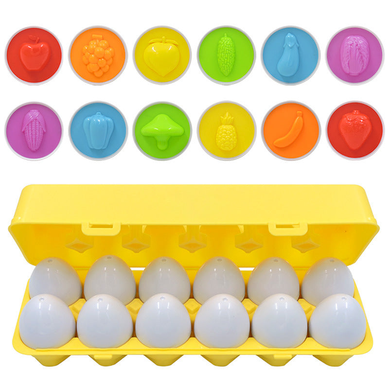 Montessori formen und farben eier
