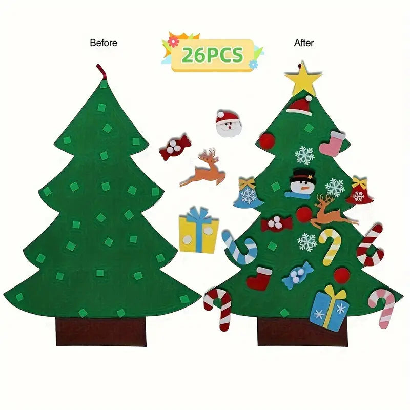 Baue deinen Weihnachtsbaum - Spaßiges Filzspielzeug für Babys!