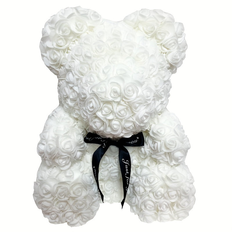 Rosen-Teddy - Elegante Weiß
