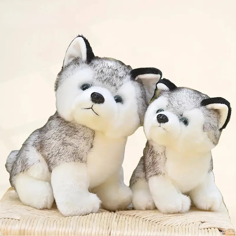 Lebensechte Niedliche Husky Hunde Plüschtiere