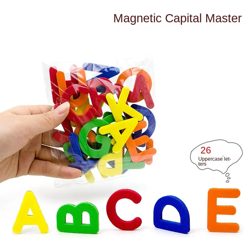 Magnetische Buchstabensticker: Pädagogisches Spielzeug