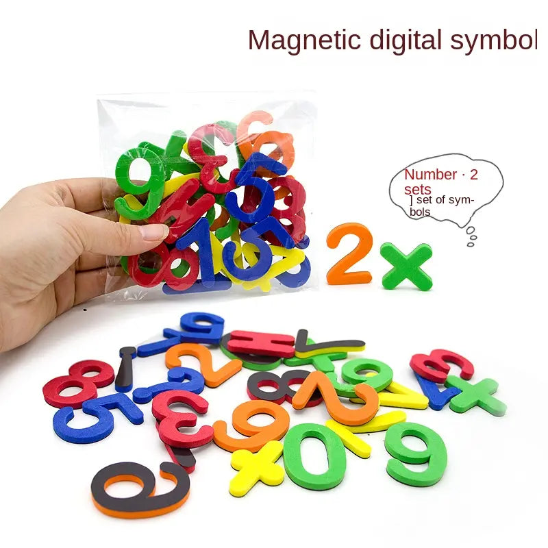 Magnetische Buchstabensticker: Pädagogisches Spielzeug