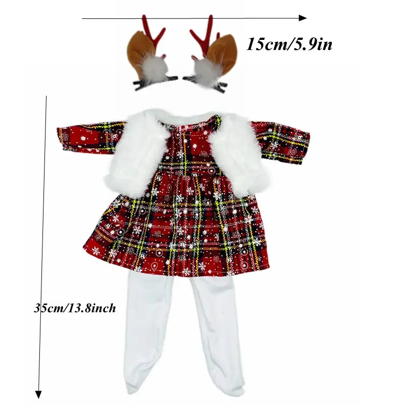 Weihnachts-Puppenkleidung für 18-Zoll-Puppen
