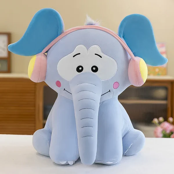 Hippy elefant plüsch mit kopfhörern