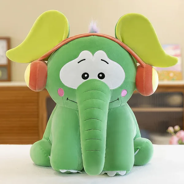 Hippy elefant plüsch mit kopfhörern