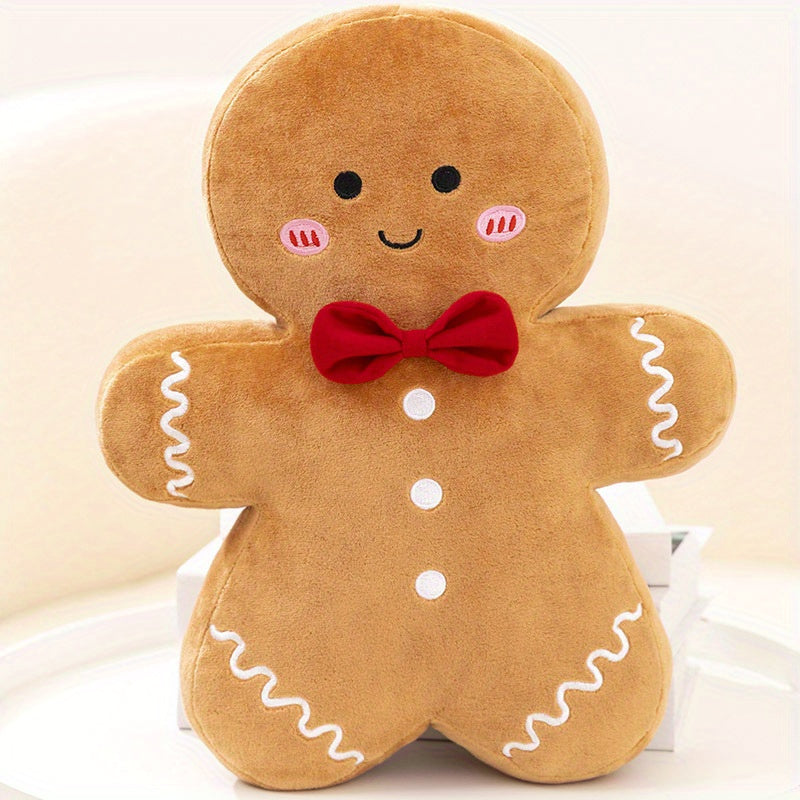Lebkuchen-Mann Plüschkissen - Perfektes Weihnachtsbaum-Accessoire