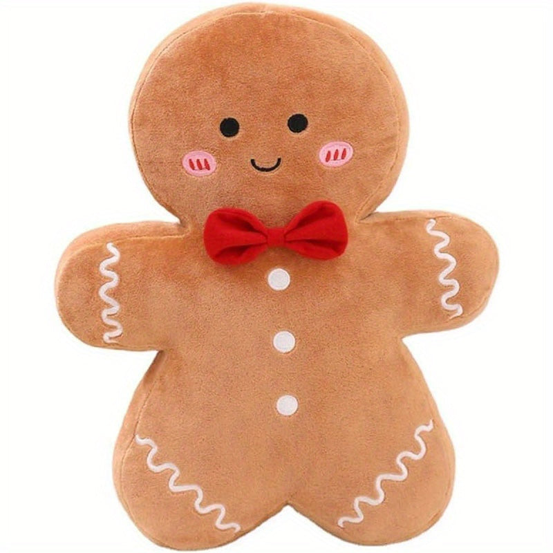 Lebkuchen-Mann Plüschkissen - Perfektes Weihnachtsbaum-Accessoire