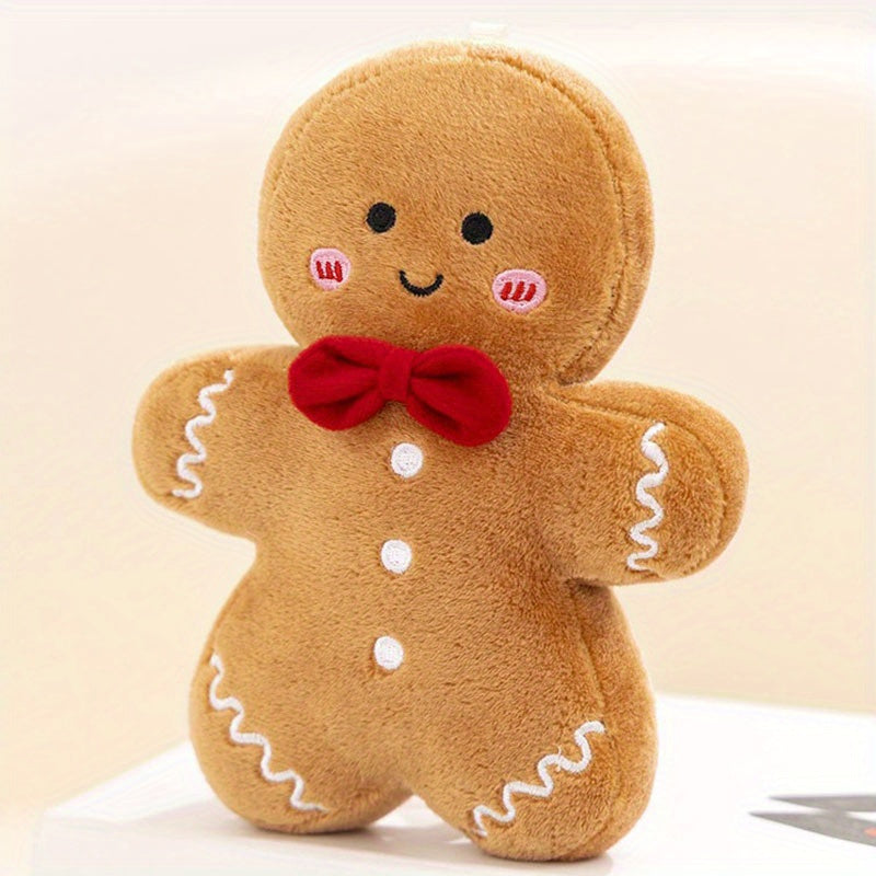 Lebkuchen-Mann Plüschkissen - Perfektes Weihnachtsbaum-Accessoire