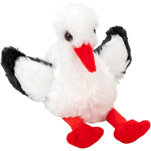 Storky flauschiger plüschstorch