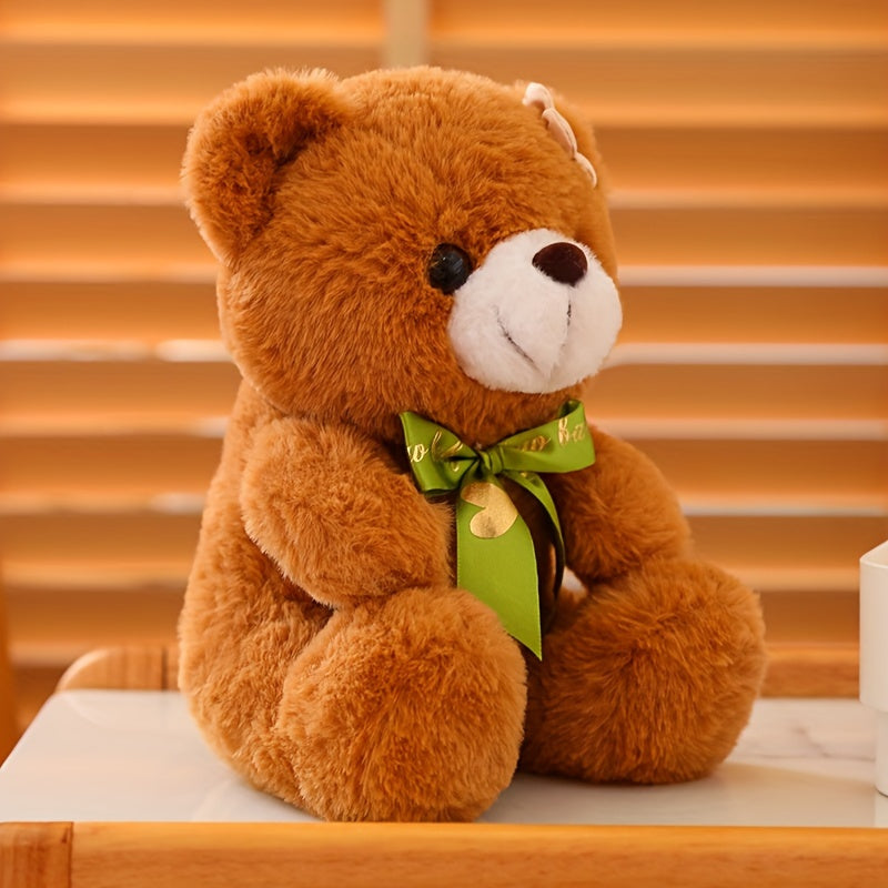 Plüsch-Teddybär mit Blume