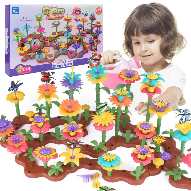 Kreative blumen spielsteine