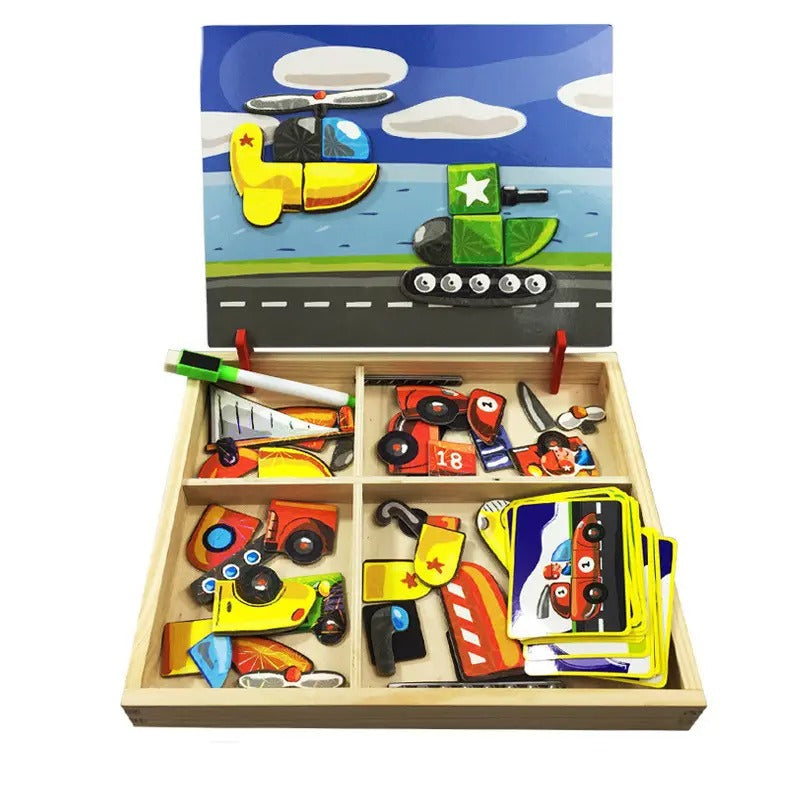 Woods magnetic sticker puzzles- endlose kreationen - magnetische 3D sticker puzzles