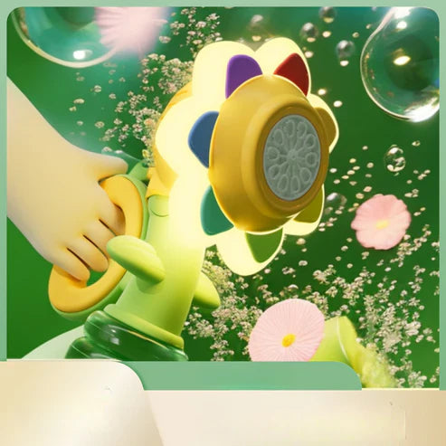 Tanzende seifenblasen blume