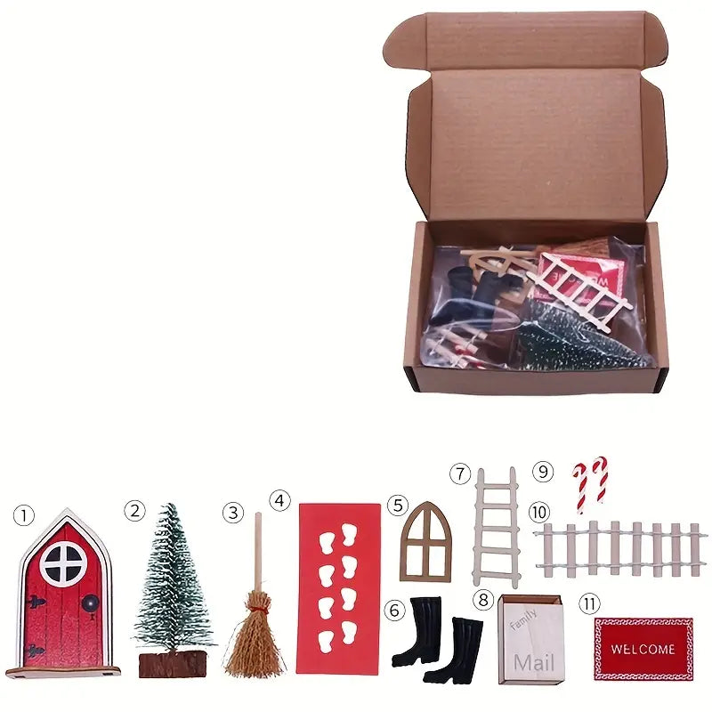 Elfenzauber - Feentür-Set für Weihnachtsdekorationen