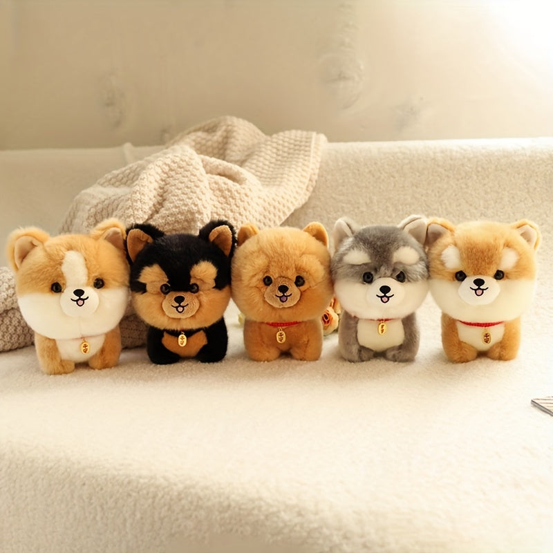 Niedlicher Flauschi Corgi Plüschhund