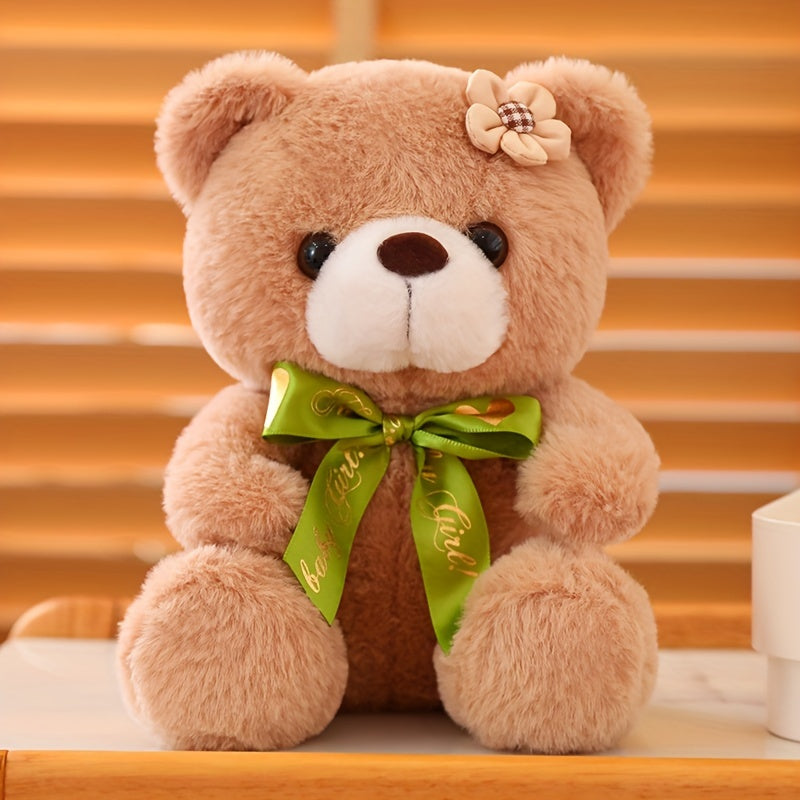 Plüsch-Teddybär mit Blume