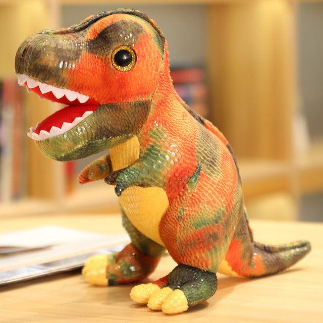 Niedliches buntes T-rex Plüschtier