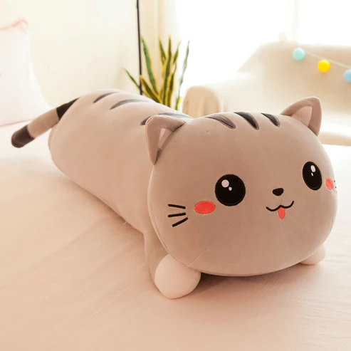 Lange katzenpuppe süße plüschkatze zum kuscheln