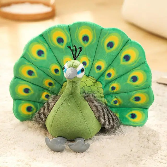 Pracht-Pfau – Federkleid Kuscheltier