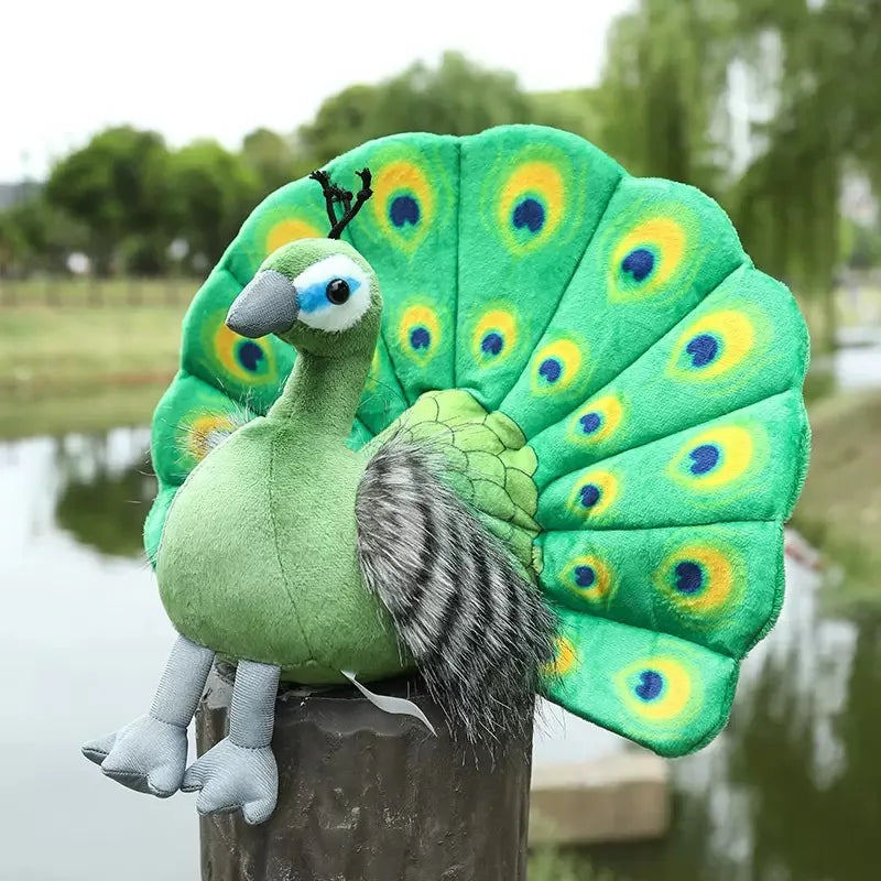 Pracht-Pfau – Federkleid Kuscheltier