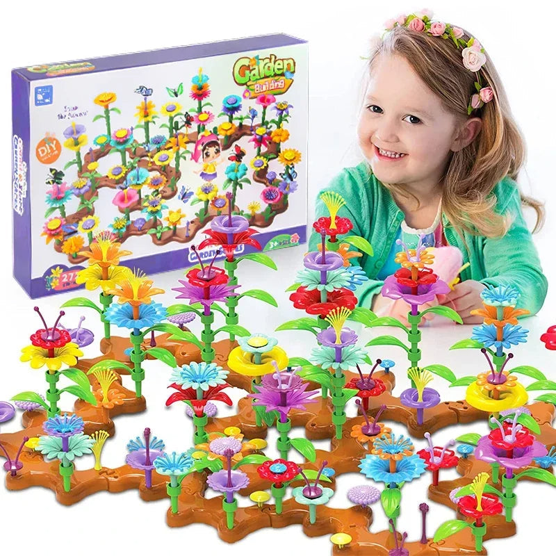 Kreative blumen spielsteine