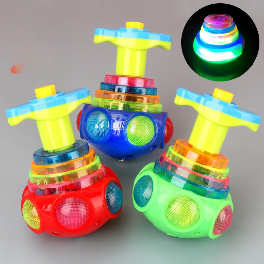 Leuchtendes kreisel spielzeug