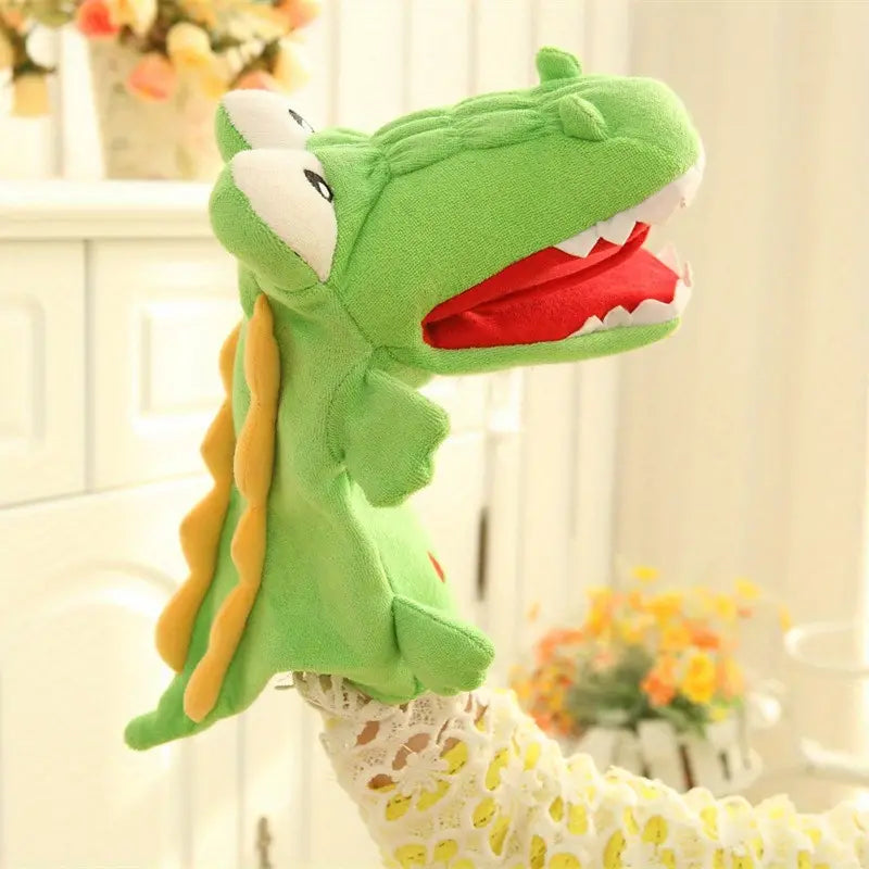Niedliche Plüsch Handpuppe - Dino-Krokodil-Spiel
