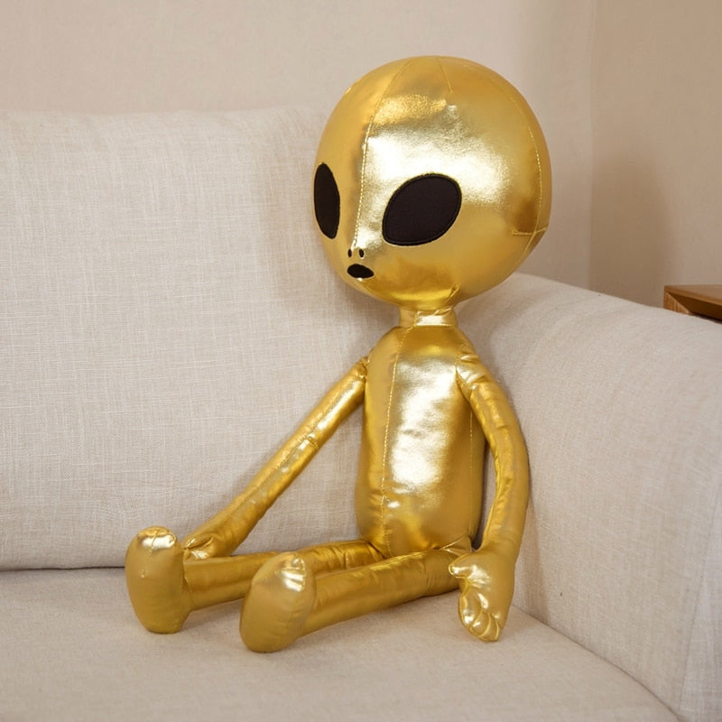 Metallic Alien Plüsch Rucksäcke