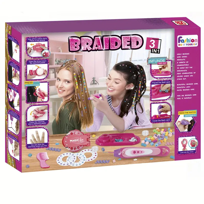 Mädchen DIY Flechtset
