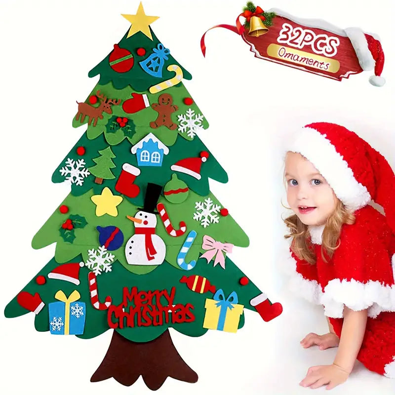 Baue deinen Weihnachtsbaum - Spaßiges Filzspielzeug für Babys!