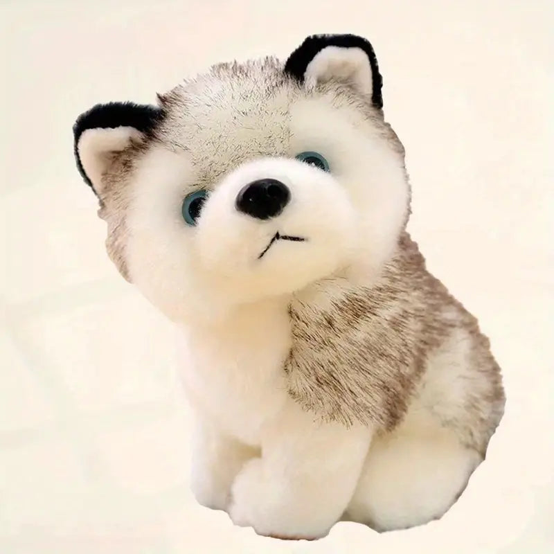 Lebensechte Niedliche Husky Hunde Plüschtiere