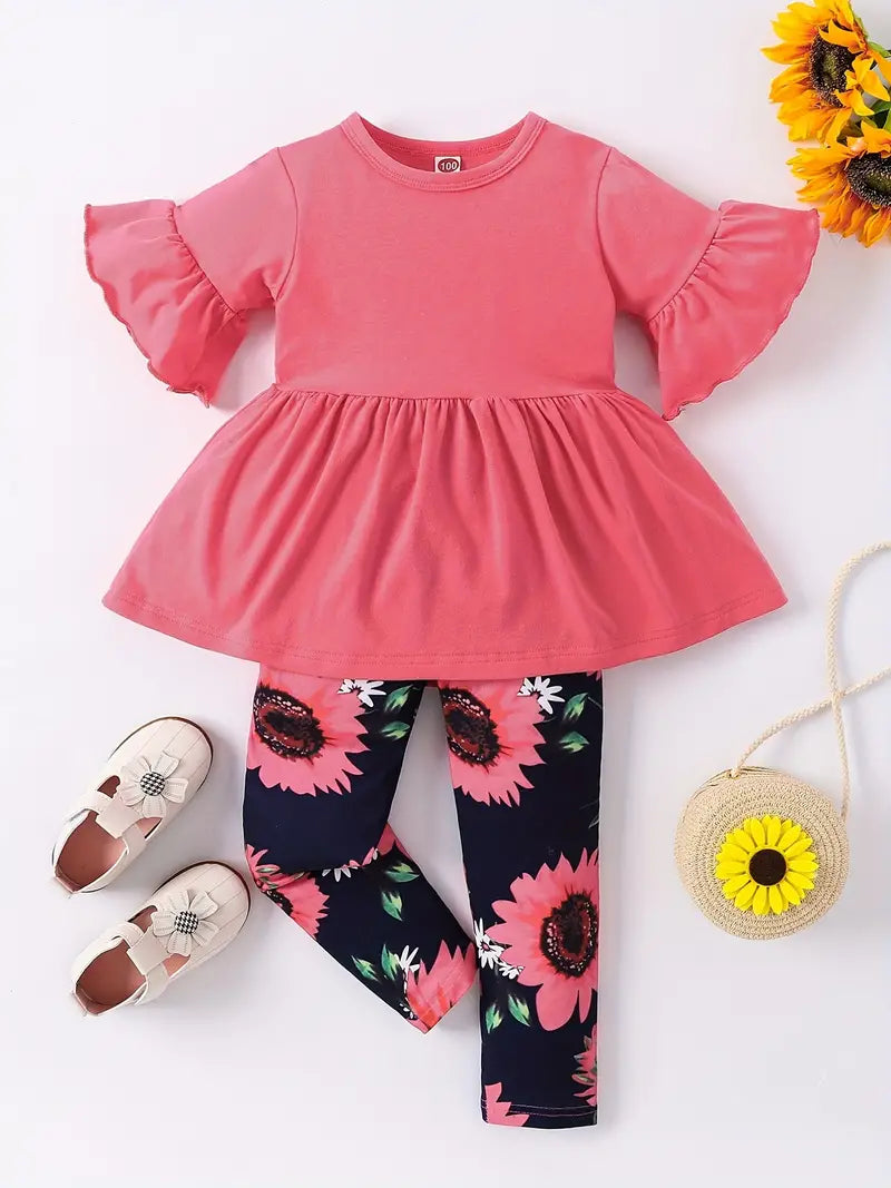 Beatrix - Kleinkind Mädchen Sonnenblumen Playsuit