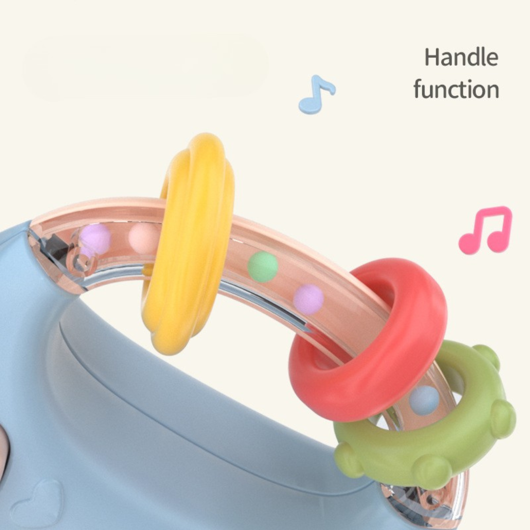 Musikalischer baby schnuller mit beibring und rasseln
