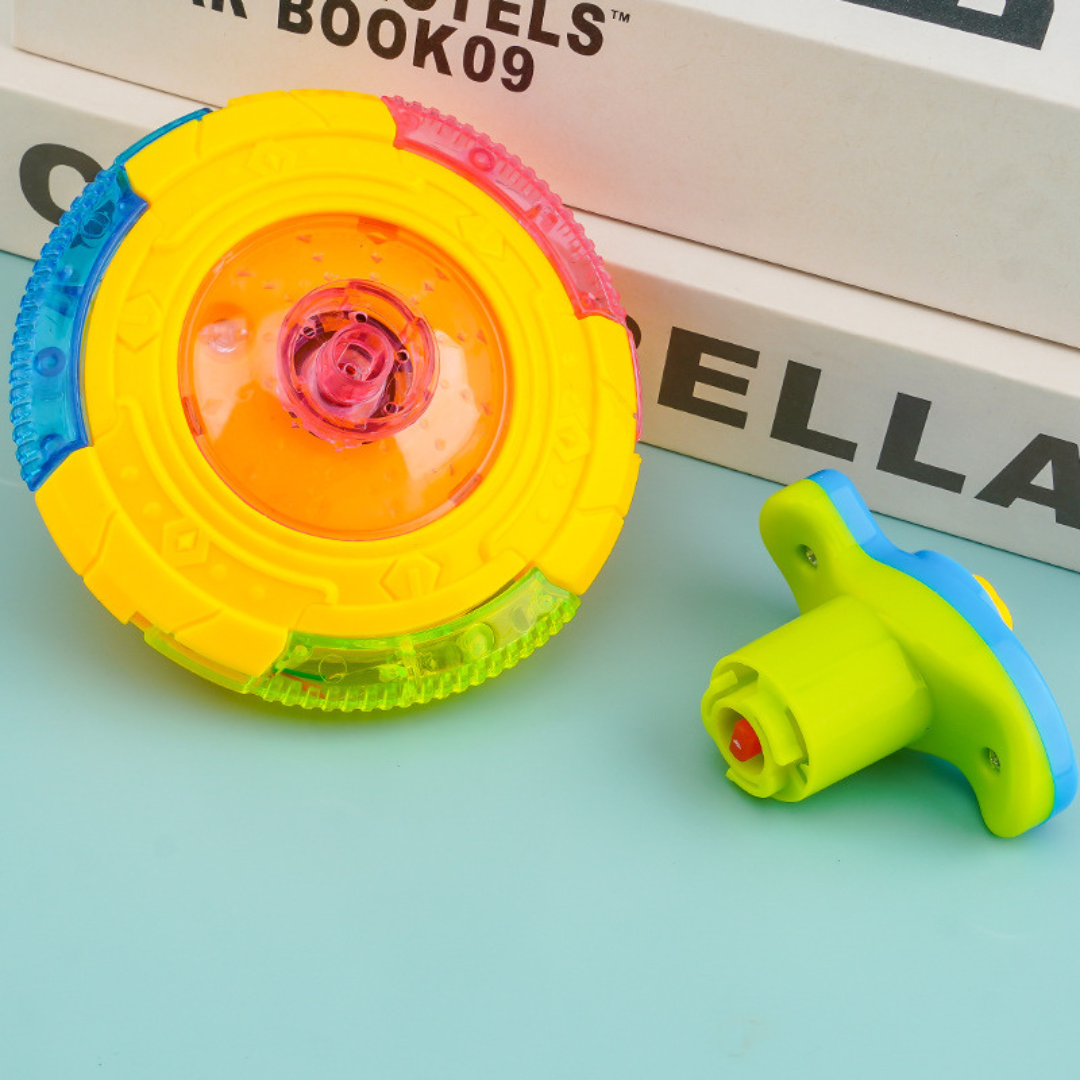 Leuchtendes kreisel spielzeug