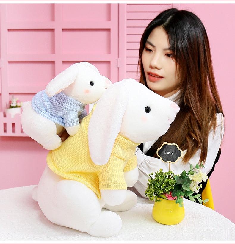 Kawaii Bunny Kaninchen mit Pullover Plüschtiere