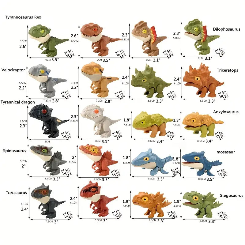 20 Mini Dino-Fingerpuppen - Sammlerstücke für Kids!