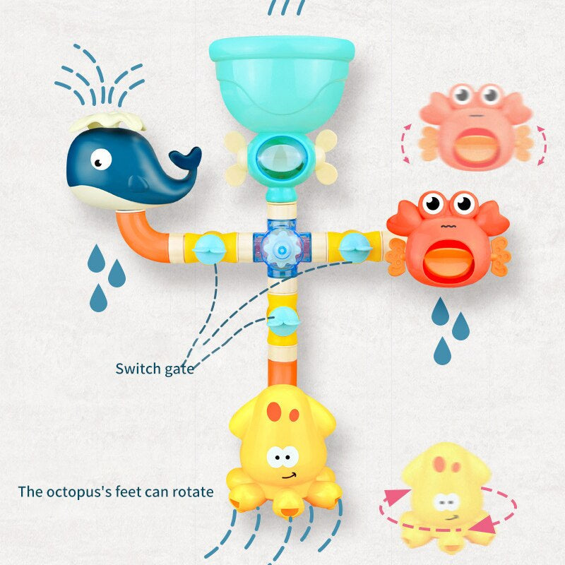 Bath buddies - badespaß mit spritzenden freunden - badespielzeug