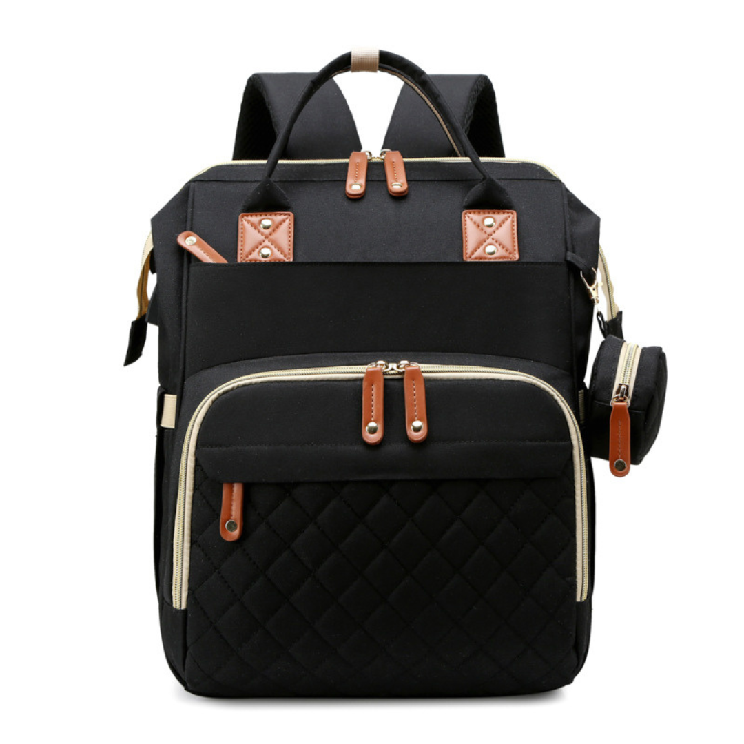 Multifunktionaler baby-wickelrucksack mit schlafplatz