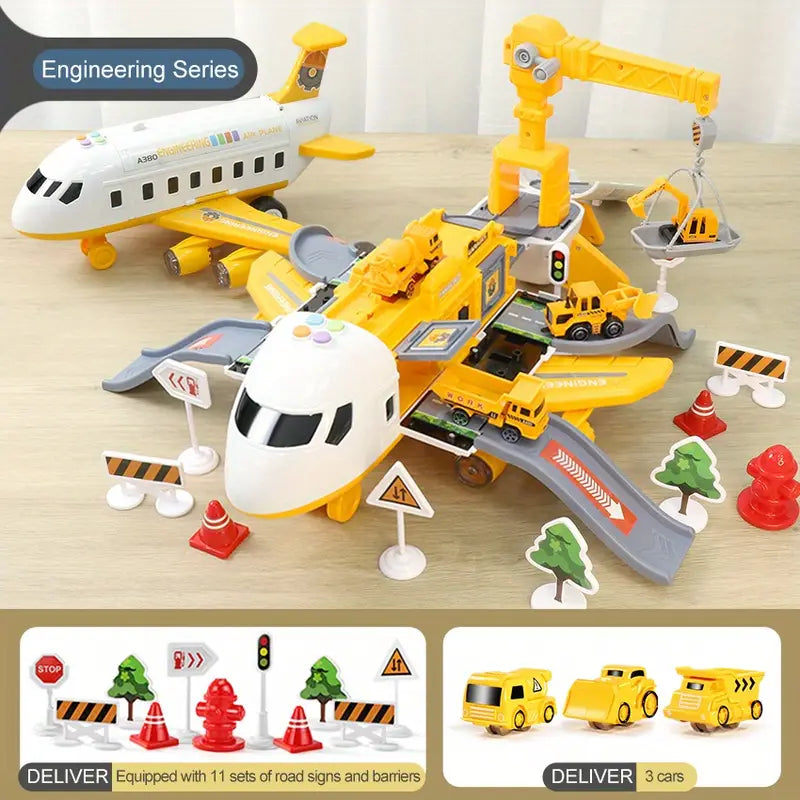 Großes Puzzle-Flugzeugauto - Multifunktional