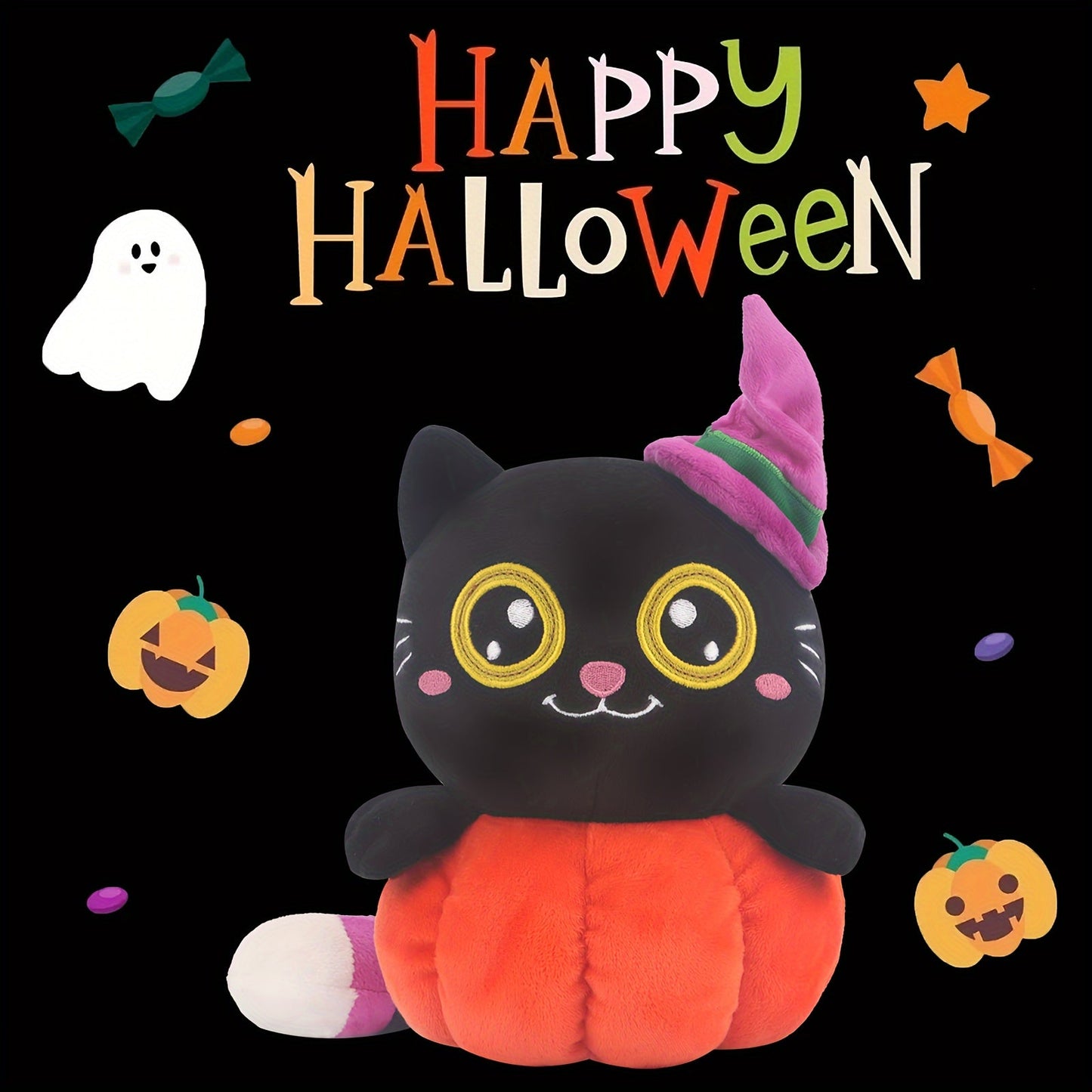 Halloween Katze Plüsch